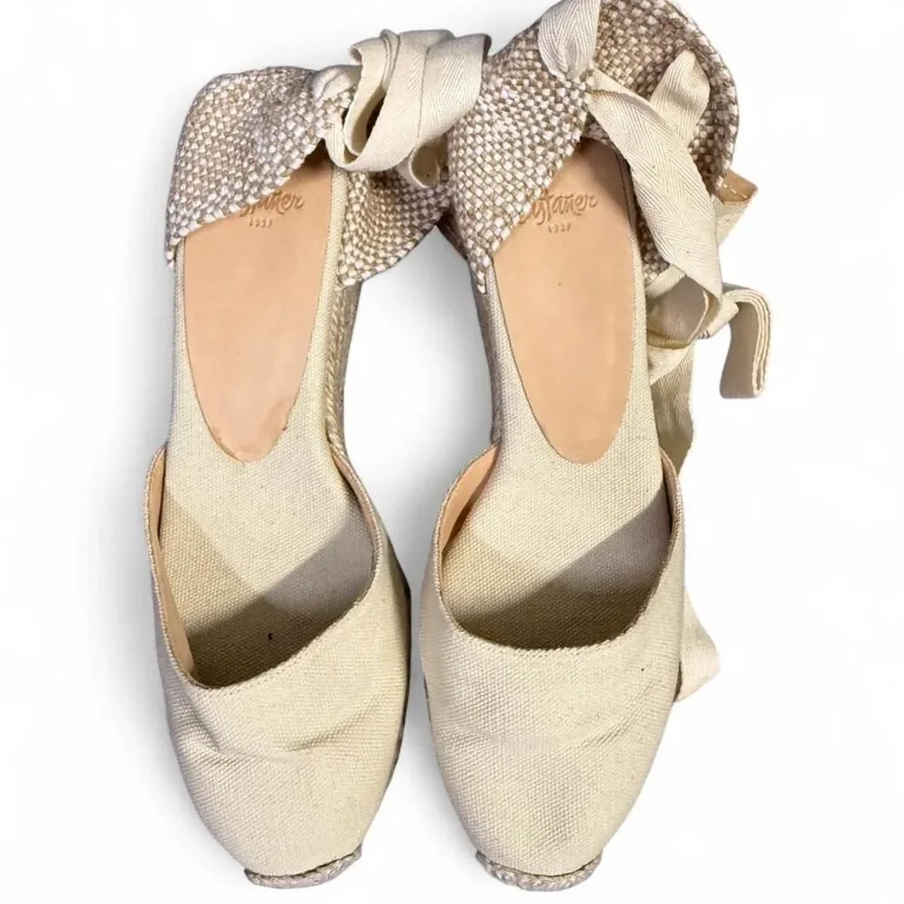Castaner Women's Cream and White Espadrilles